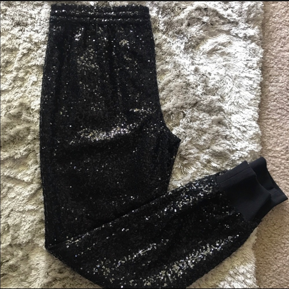 Victoria Secret sequin jogger pants. Size small!